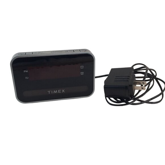 Timex T1200 Dual Alarm Clock w/USB Charging Nightlight Backup Battery Tested - Picture 3 of 8